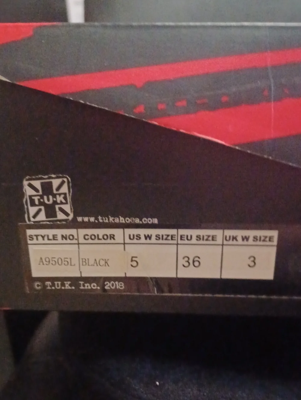 TUK Nosebleed Platform Boots.  Brand New With Box. Black Patent Size US5 UK3
